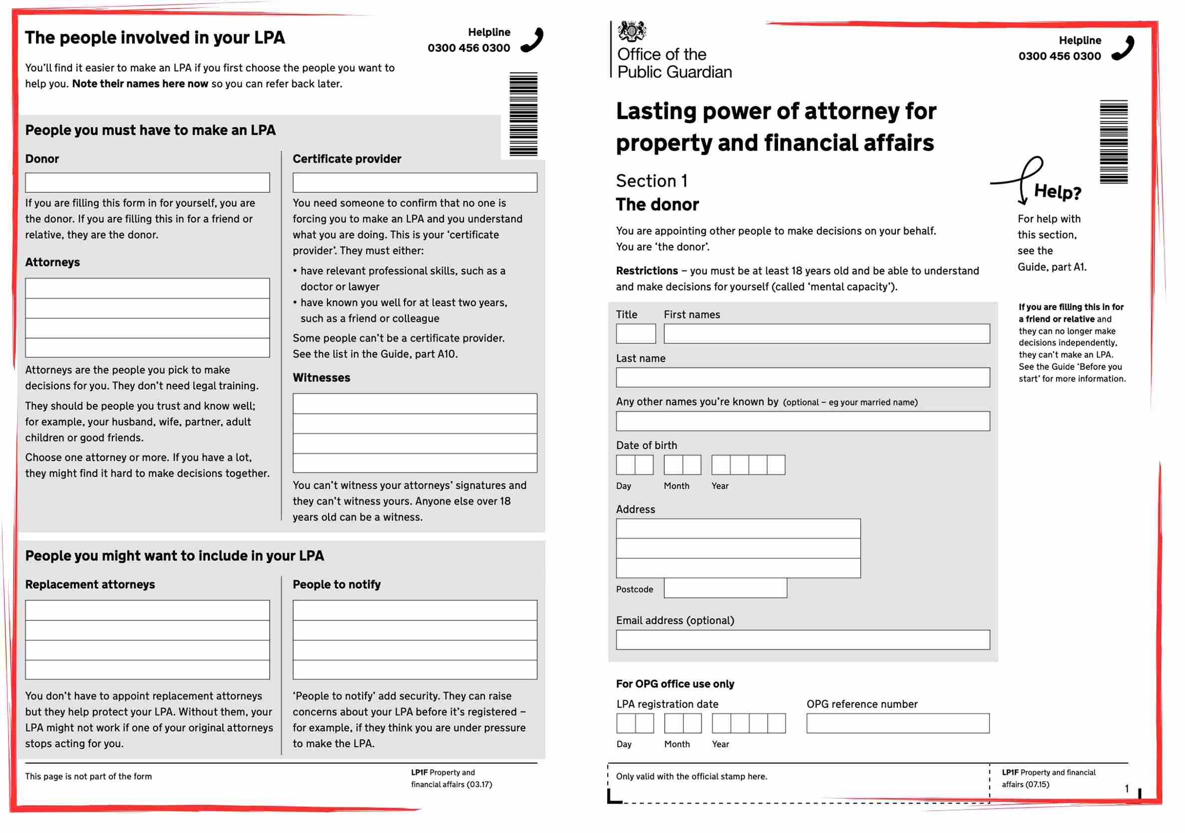 power of attorney document uk template