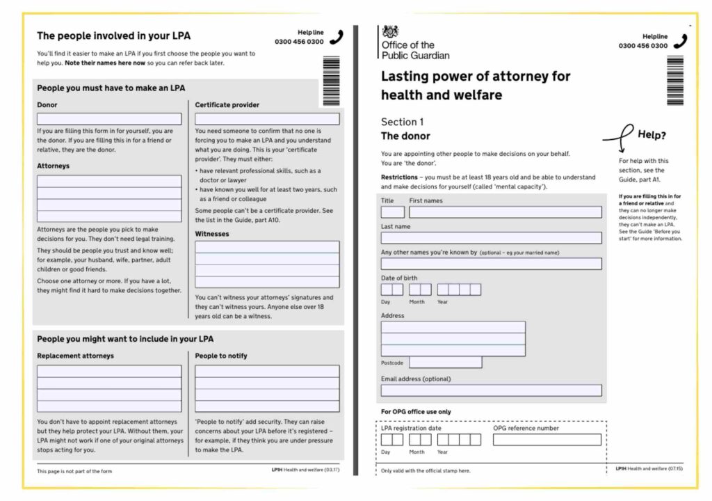 Government Power of Attorney Health and Care Decisions