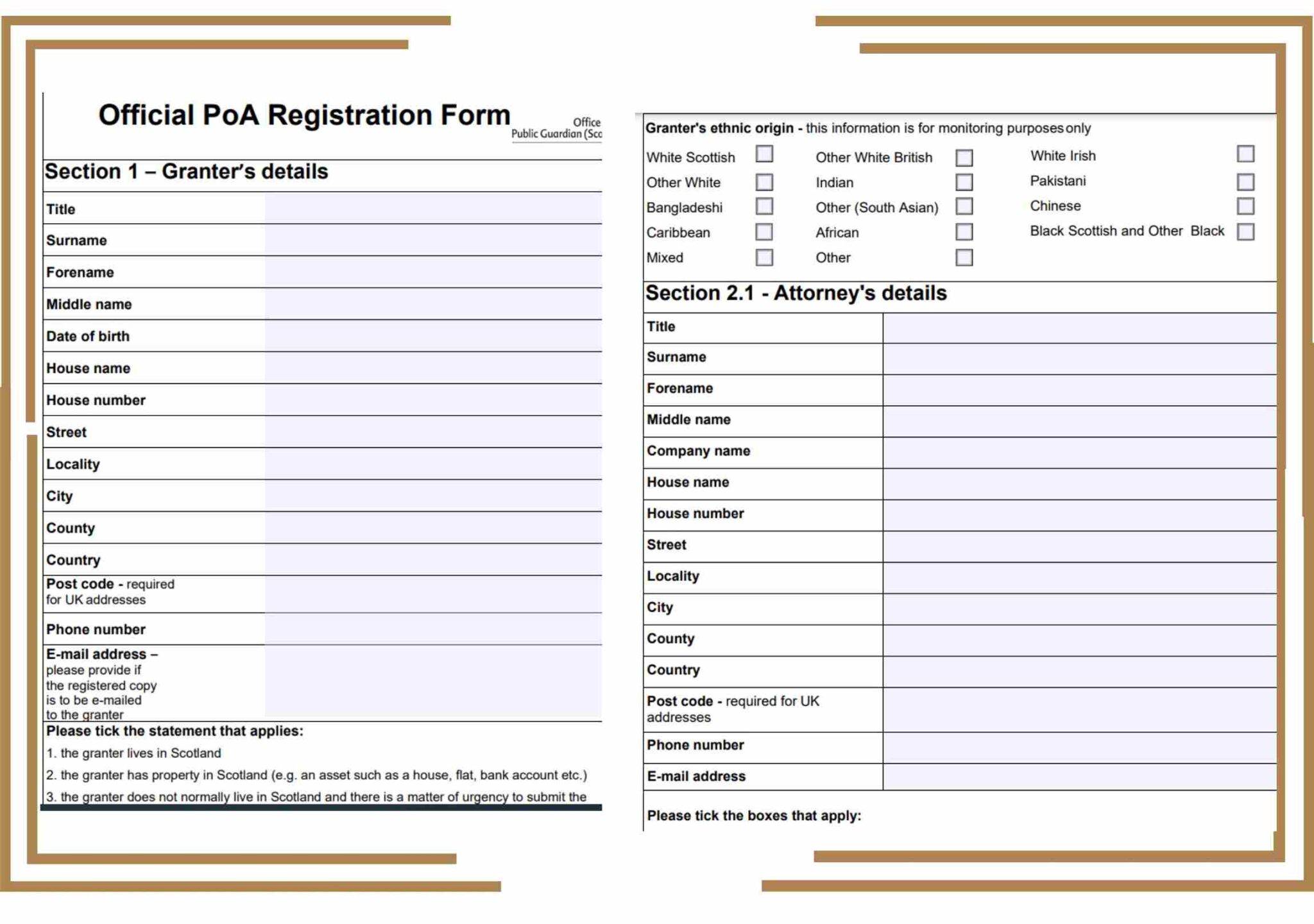 Power of attorney scotland free template download free lasting